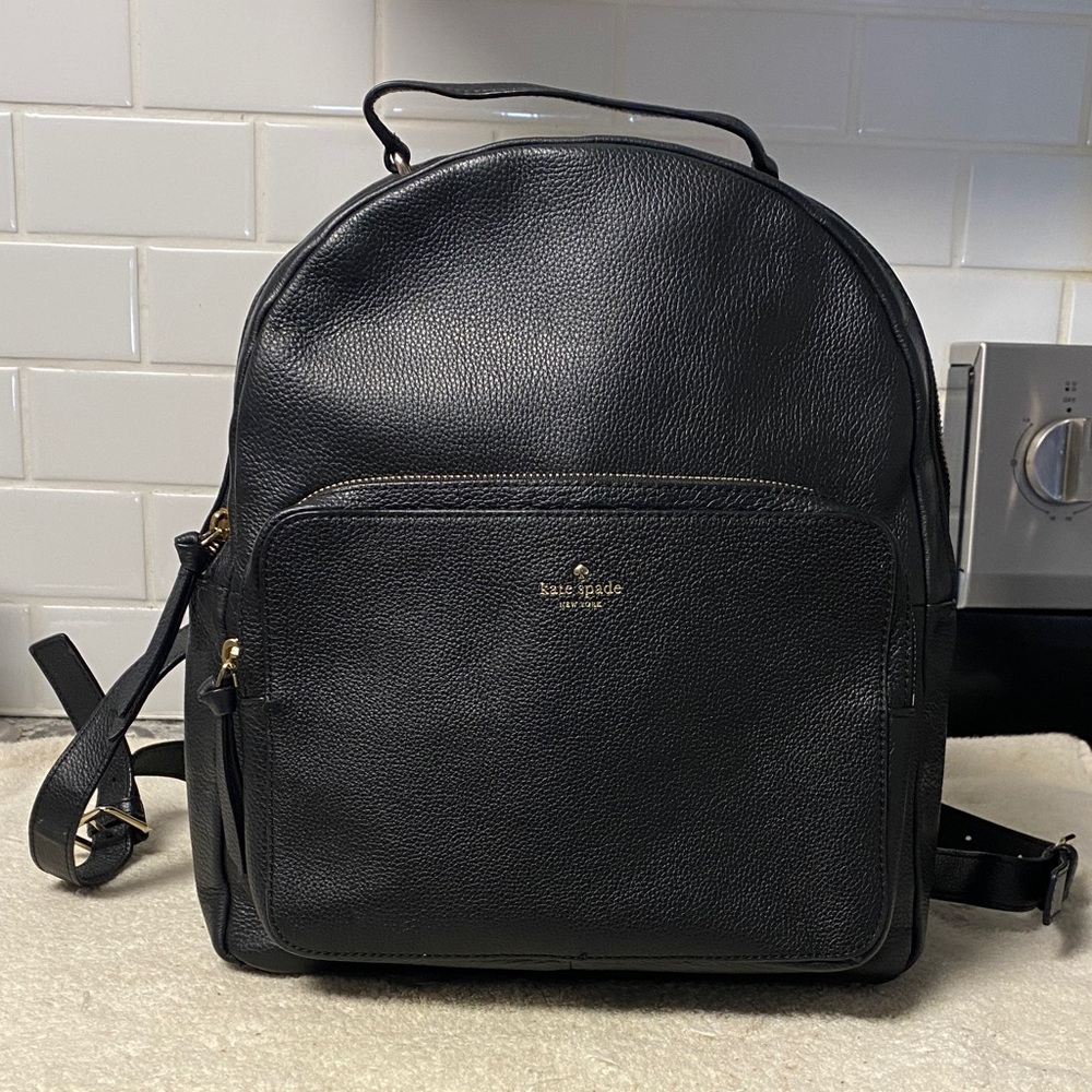 Kate Spade Black leather Backpack